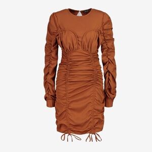 Boohoo Ruched Bust Mini Dress